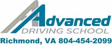 A logo for advanced driving school in richmond, virginia.